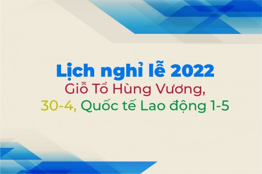 Thông Báo Lịch Nghỉ Lễ Tháng 4 của New System Vietnam